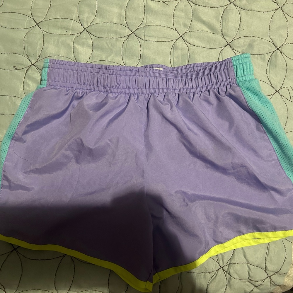 Women's Purple and Teal Shorts